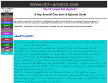 Tablet Screenshot of hey-arnold.com